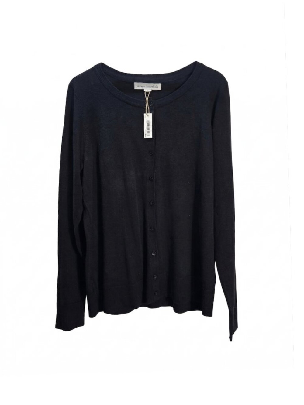 NWT | Willow Essentials Black Button Up Long Sleeve Cardigan Sweater | XL